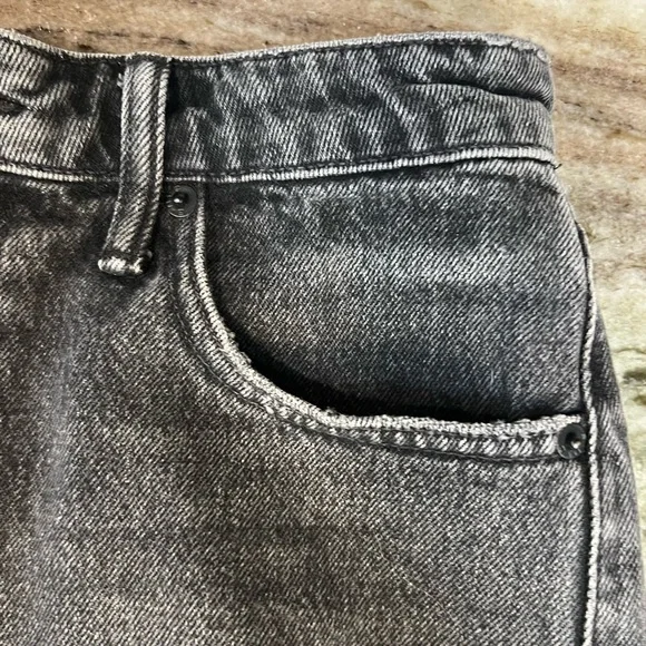 ALEXANDER WANG BITE SHORT “Grey Aged”Super Frayed Raw Hem, Made in the USA